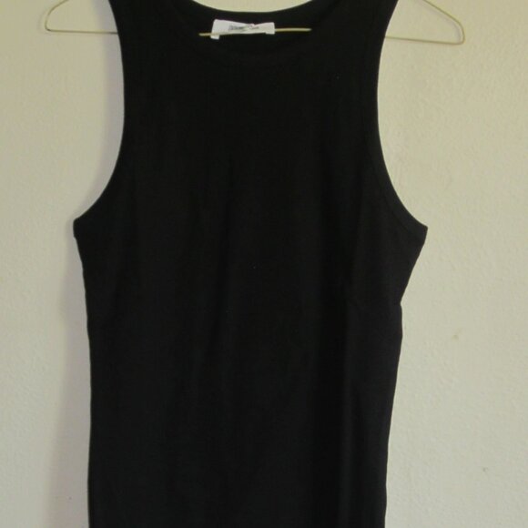 HYFVE Double Zero Ribbed Round Neck Tank Top in Black - Picture 2 of 9